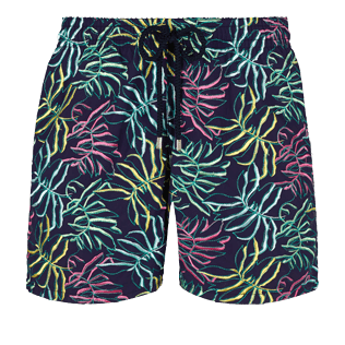 Hombre Clásico Bordado - Bañador con bordado Jungle para hombre - Edición Limitada, Midnight blue front Hombre Clásico Bordado - Bañador con bordado Jungle para hombre - Edición Limitada, Midnight blue front