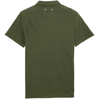 Homme Polos Uni - Polo en jersey de Lin Uni, Olive back Homme Polos Uni - Polo en jersey de Lin Uni, Olive back