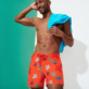 Men Classic Embroidered - Men Swimwear Embroidered Ronde Des Tortues, Medlar details view 3