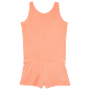 Girls Others Solid - Girls Terry Playsuit Solid, Candy front view