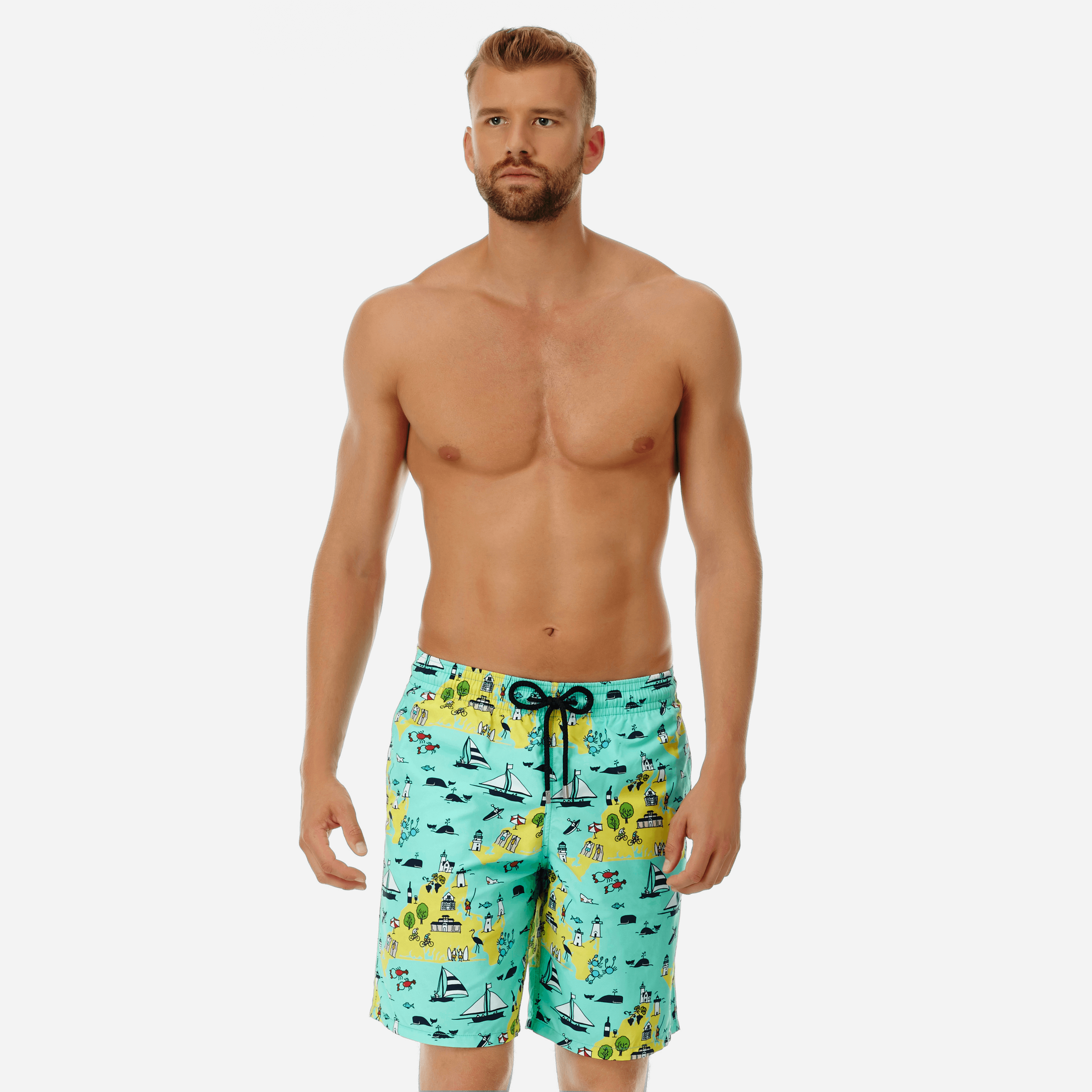 Maillots de bain Homme - Maillot de bain Homme Long Martha's Vineyard - MAILLOT DE BAIN - OKOA - Ver