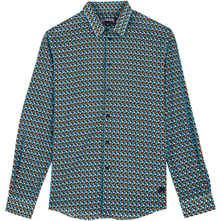 Andere Bedruckt - Unisex Cotton Shirt Turtles Stars, Marineblau front Andere Bedruckt - Unisex Cotton Shirt Turtles Stars, Marineblau front