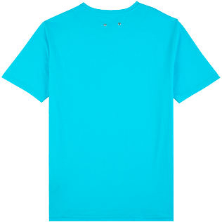 Bild von Herren Andere Uni - Einfarbiges T-Shirt aus Bio-Baumwolle für Herren, Aquamarin blau Rückansicht Bild von Herren Andere Uni - Einfarbiges T-Shirt aus Bio-Baumwolle für Herren, Aquamarin blau Rückansicht