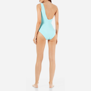 Women One piece Solid - Women Asymmetric One Piece Swimsuit Solid Water, Lagoon backworn Women One piece Solid - Women Asymmetric One Piece Swimsuit Solid Water, Lagoon backworn