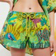 Mujer Autros Estampado - Pantalón corto de baño con estampado Jungle Rousseau para mujer, Jengibre detalles vista 1
