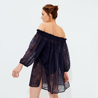 女款 Others 绣 - 女士 Paisley 真丝罩衫, Sapphire backworn 女款 Others 绣 - 女士 Paisley 真丝罩衫, Sapphire backworn