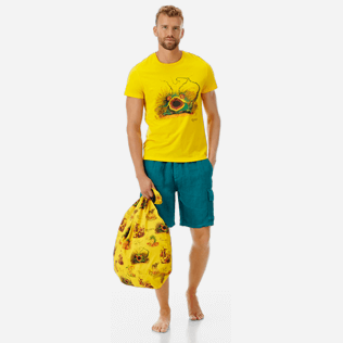 Men Others Solid - Men Cargo Linen Bermuda Shorts Solid, Pine wood supp2 Men Others Solid - Men Cargo Linen Bermuda Shorts Solid, Pine wood supp2