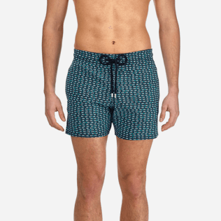 Men Classic / Moorea Printed - Men Stretch Swimtrunks Modernist Fish, Navy supp1 Men Classic / Moorea Printed - Men Stretch Swimtrunks Modernist Fish, Navy supp1