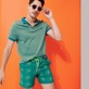 Men Others Embroidered - Men Embroidered Swim Trunks Hypno Shell - Limited Edition, Linden details view 3