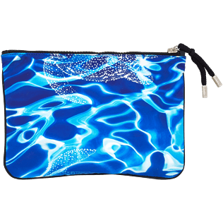 Bags Printed - Zipped Beach pouch Splash, Neptune blue back Bags Printed - Zipped Beach pouch Splash, Neptune blue back