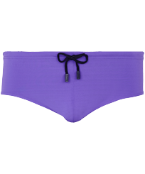 Men Swim brief and Boxer Solid - Men Fitted Swim Brief Solid, Hyacinth front view