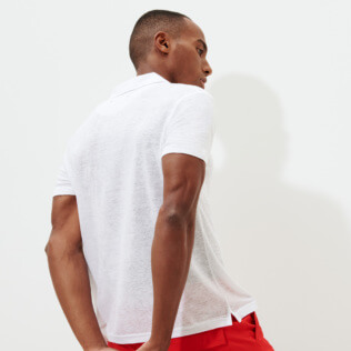 Men Linen Jersey Polo Shirt Solid | Vilebrequin Website | PYRE9O00