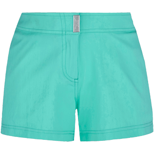 Donna Altri Unita - Shorts mare donna elasticizzati tinta unita, Menta front Donna Altri Unita - Shorts mare donna elasticizzati tinta unita, Menta front