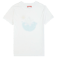 Men Others Printed - Men Organic Cotton T-shirt Surf, White back view