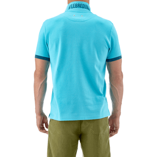 Uomo Polo Unita - Polo in piquet di cotone, Azzurro supp2 Uomo Polo Unita - Polo in piquet di cotone, Azzurro supp2