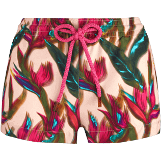 Mujer Shorty Estampado - Pantalón corto con estampado Mini Paradise 3D para mujer, Nude front Mujer Shorty Estampado - Pantalón corto con estampado Mini Paradise 3D para mujer, Nude front