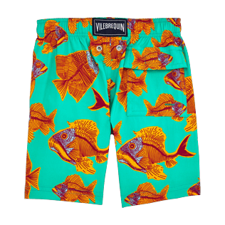 Garçons Classique Moorea Imprimé - Maillot de Bain Superflex Prehistoric Fish, Vert veronese back Garçons Classique Moorea Imprimé - Maillot de Bain Superflex Prehistoric Fish, Vert veronese back