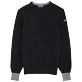 Men Others Solid - Men Crew Neck Sweater Solid, Navy front view