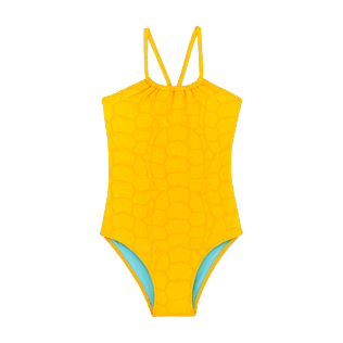 Girls Others Solid - Girls one piece swimsuit Ecailles de Tortue, Mango front view