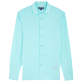 Men Others Solid - Jersey Tencel Men Shirt Solid, Lagoon front view