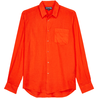 Men Others Solid - Men Linen Shirt Solid, Medlar front Men Others Solid - Men Linen Shirt Solid, Medlar front