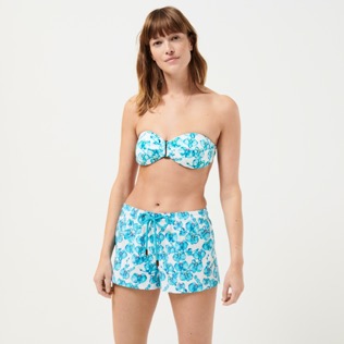 Women Others Printed - Women Swim Short Orchidees, White details view 1