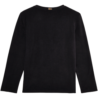 Donne 009 Unita - Cardigan donna in spugna tinta unita, Nero back Donne 009 Unita - Cardigan donna in spugna tinta unita, Nero back