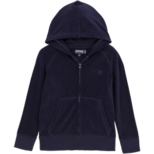 Boys 008 Solid - Solid Terry Zipped terry jacket, Navy front Boys 008 Solid - Solid Terry Zipped terry jacket, Navy front