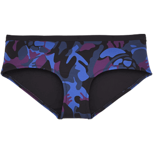 Women Bottoms Printed - Camouflage Turtles Bikini bottom, Plum front Women Bottoms Printed - Camouflage Turtles Bikini bottom, Plum front
