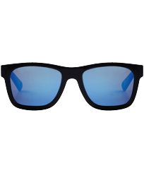 Altri Unita - Occhiali da sole unisex tinta unita, Blu marine vista frontale indossata