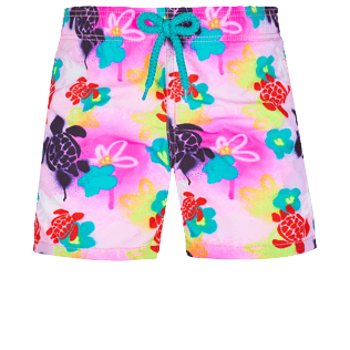 Garçons AUTRES Imprimé - Maillot de bain garçon 1988 Turtles Graffiti, Rose fluo front Garçons AUTRES Imprimé - Maillot de bain garçon 1988 Turtles Graffiti, Rose fluo front