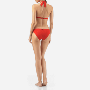 Women Tops Solid - Solid shaping swimwear Top, Poppy red backworn Women Tops Solid - Solid shaping swimwear Top, Poppy red backworn