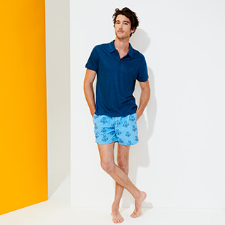 Uomo Altri Unita - Polo uomo in jersey di lino tinta unita, Goa supp2 Uomo Altri Unita - Polo uomo in jersey di lino tinta unita, Goa supp2