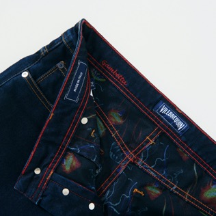 Men Others Printed - Men 5-Pockets printed Denim Pants Neo Medusa, Dark denim w1 details view 5
