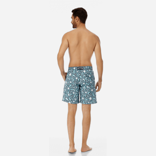 Hombre Clásico largon Estampado - Bañador de corte largo con estampado Oursinade para hombre, Azul marino backworn Hombre Clásico largon Estampado - Bañador de corte largo con estampado Oursinade para hombre, Azul marino backworn