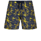 Boys Others Printed - Boys Swim Trunks Hidden Fishes, Lemon front view