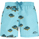 男童 Others 印制 - Boys Swim Shorts Graphic Fish - Vilebrequin x La Samanna, Lazulii blue 正面图