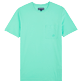 Herren Andere Uni - Einfarbiges T-Shirt aus Bio-Baumwolle für Herren, Lagune Vorderansicht