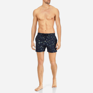 Men Stretch classic Printed - Men Stretch Swimtrunks Mordoré, Navy frontworn Men Stretch classic Printed - Men Stretch Swimtrunks Mordoré, Navy frontworn
