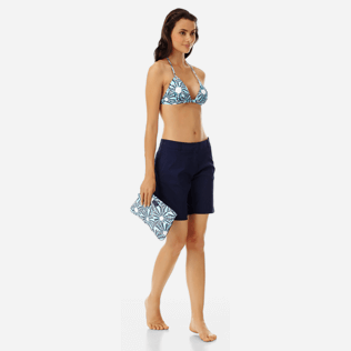 Femme AUTRES Uni - Shorty Long en Matière maillot de bain Femme Uni, Bleu marine supp2 Femme AUTRES Uni - Shorty Long en Matière maillot de bain Femme Uni, Bleu marine supp2