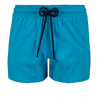 Men Short classic Solid - Men short and fitted stretch swimtrunks solid, Seychelles front Men Short classic Solid - Men short and fitted stretch swimtrunks solid, Seychelles front