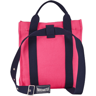 Autros Liso - Bolso de playa en algodón de color liso, Grosella back Autros Liso - Bolso de playa en algodón de color liso, Grosella back