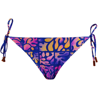 Women Classic brief Printed - Women brief to be tied bikini Bottom Phuket, Sea blue front Women Classic brief Printed - Women brief to be tied bikini Bottom Phuket, Sea blue front