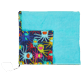 AUTRES Imprimé - Serviette de plage Multicolore Medusa, Bleu marine vue de dos