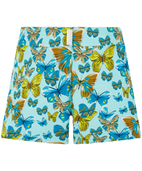 Butterflies Badeshorts mit flachem Bund für Damen Lagune Vorderansicht