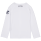 Autros Estampado - Camiseta de baño de manga larga y color liso con protección solar, Blanco vista trasera