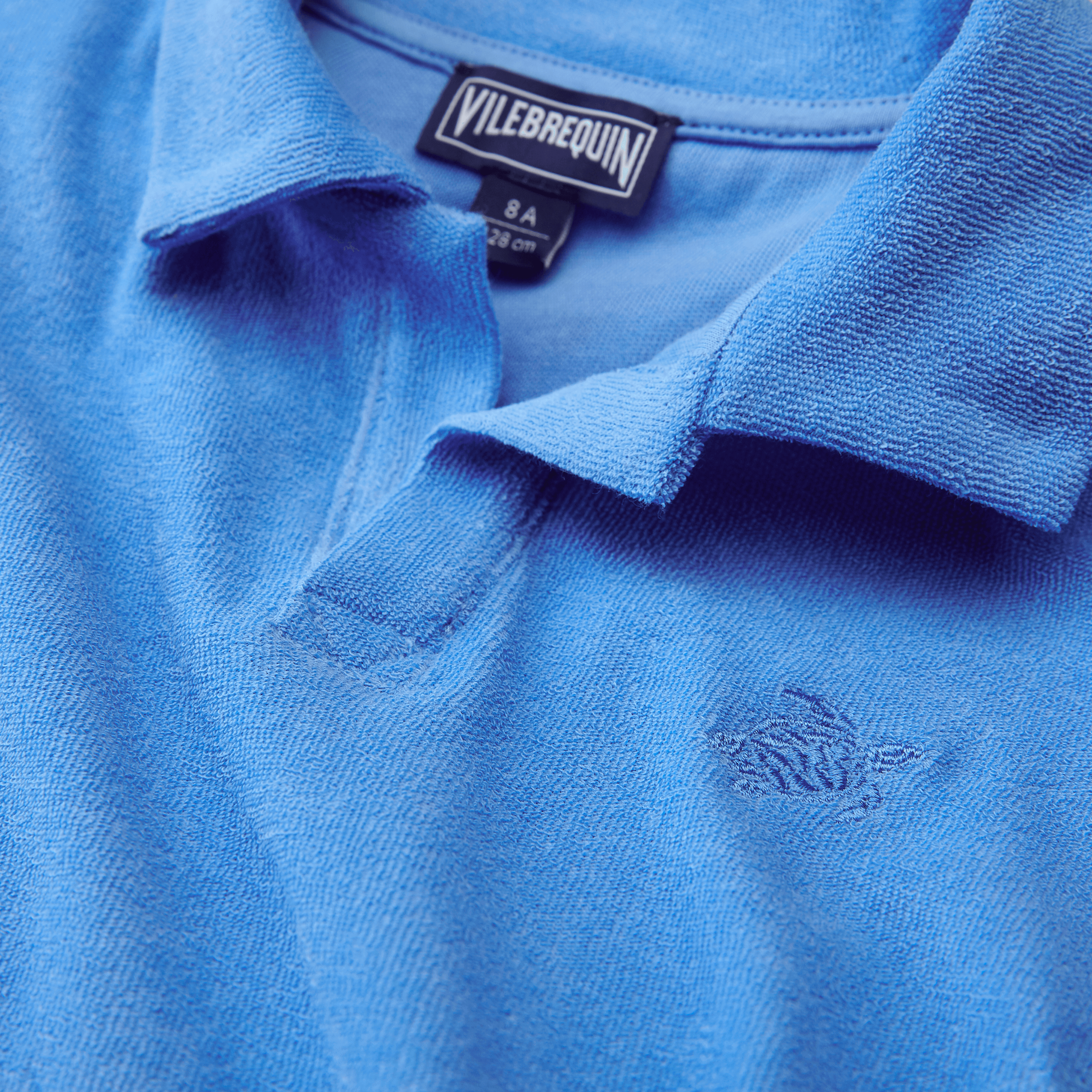 Vilebrequin Boys Terry Polo Solid Ocean 8ANS