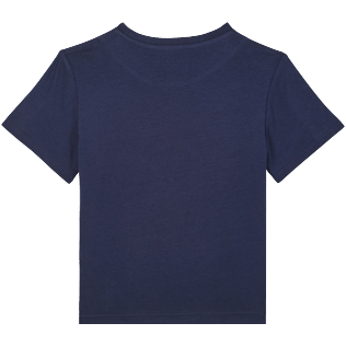 Imagen de Niños Autros Estampado - Camiseta de algodón orgánico con estampado Tortue Multicolore para niño, Azul marino vista trasera Imagen de Niños Autros Estampado - Camiseta de algodón orgánico con estampado Tortue Multicolore para niño, Azul marino vista trasera