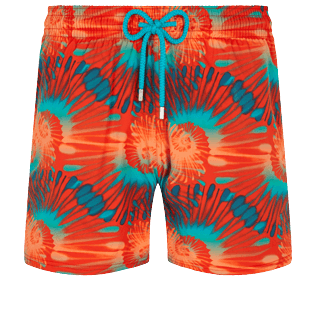 Men Others Printed - Men Stretch Swimwear Nautilius Tie & Dye, Poppy red front view