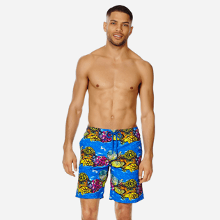 Men Long classic Printed - Men Swim Trunks Long Vilebrequin x Hunt Slonem, Atoll frontworn Men Long classic Printed - Men Swim Trunks Long Vilebrequin x Hunt Slonem, Atoll frontworn